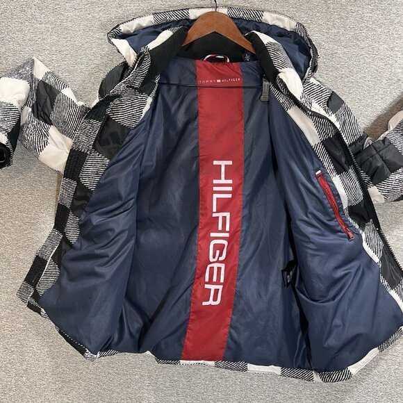 Tommy Hilfiger Puffer Jacket Men Size Large Pockets Outdoor - Picture 8 of 16